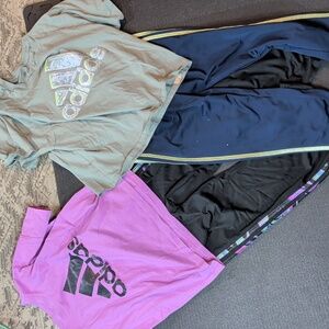 Adidas Jogger Set. 10/12 2 Tops 2 Pants